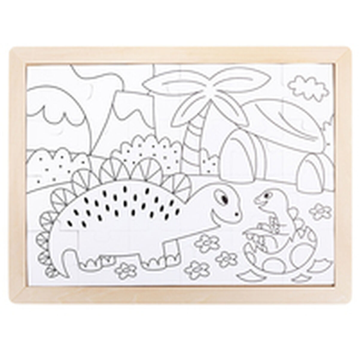 układanka puzzle Hape Dinozaury