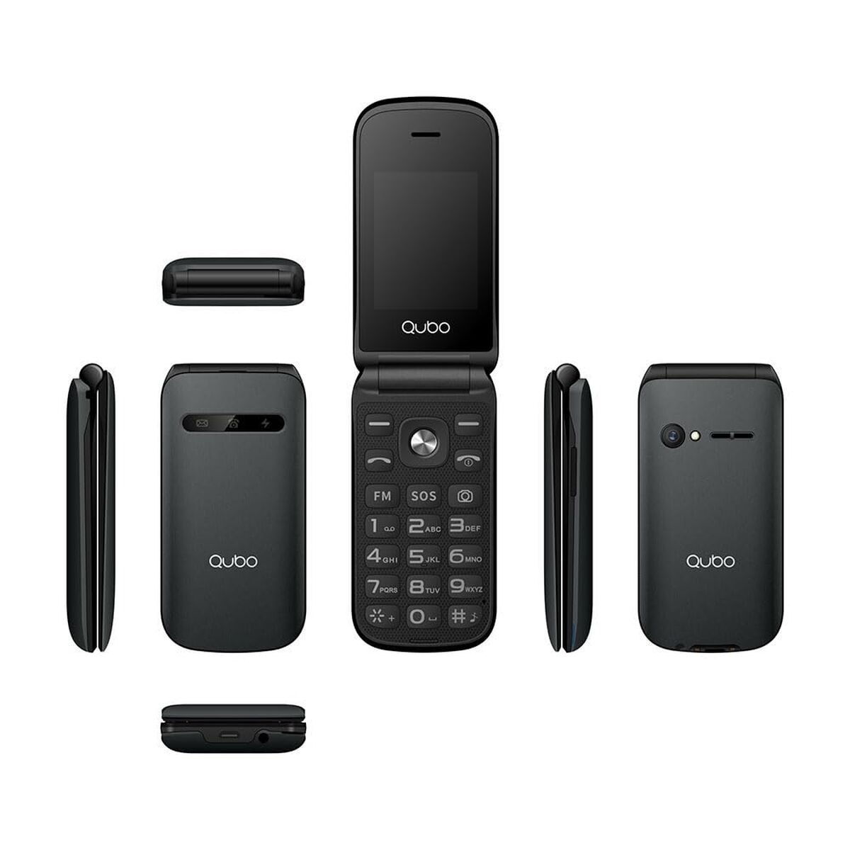 Obrazek Mobile telephone for older adults Qubo X-209 4G 2.4" 32 MB Black