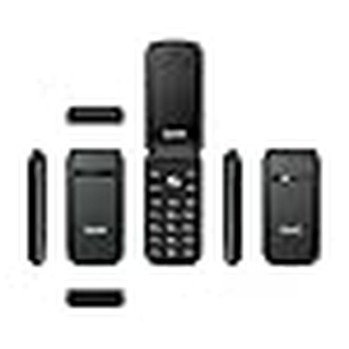 Obrazek Mobile telephone for older adults Qubo X-209 4G 2.4" 32 MB Black