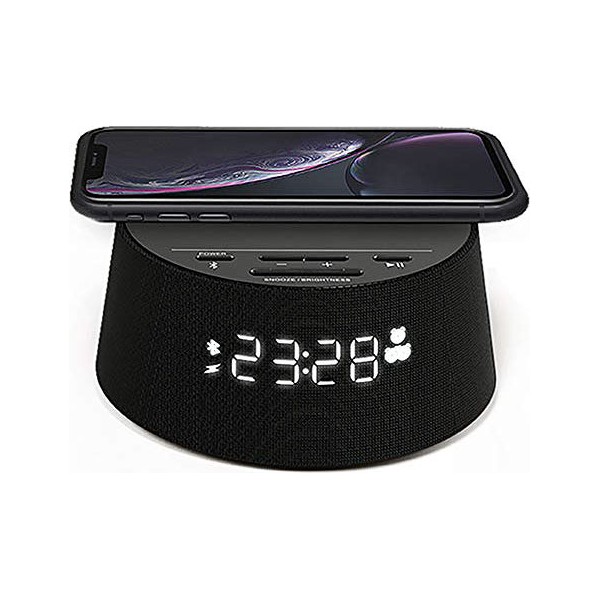 Alarm Clock with Wireless Charger Philips TAPR702/12 FM Bluetooth Black