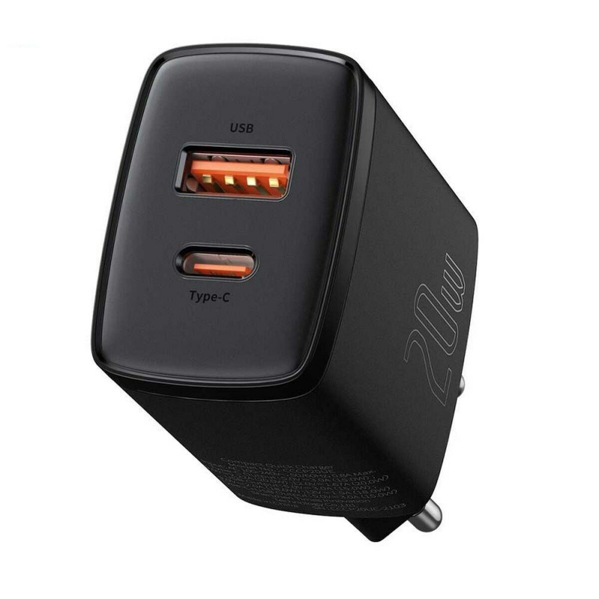 Chargeur mural Baseus CCXJ-B01 Noir 18 W 20 W (1 Unité)