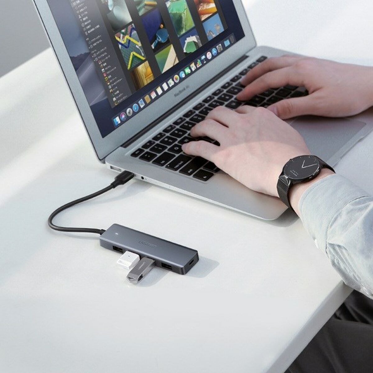 Afbeeldingen van USB Hub Ugreen 64260 Grey