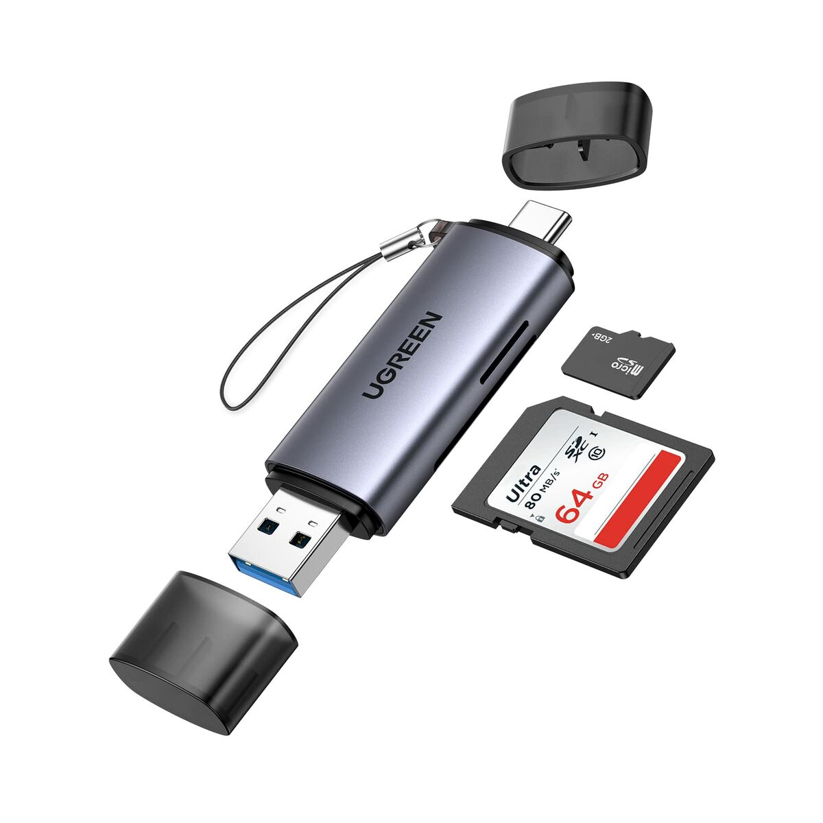 Afbeeldingen van Card Reader Ugreen 50706 Silver