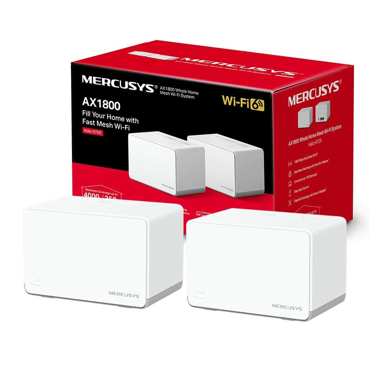 Αναμεταδότης Wifi Mercusys AX1800