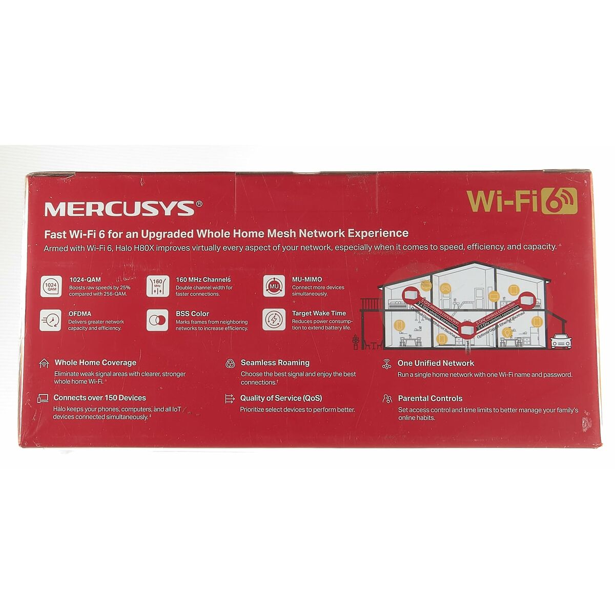 Afbeeldingen van Access point Mercusys Halo H80X(3-pack) White