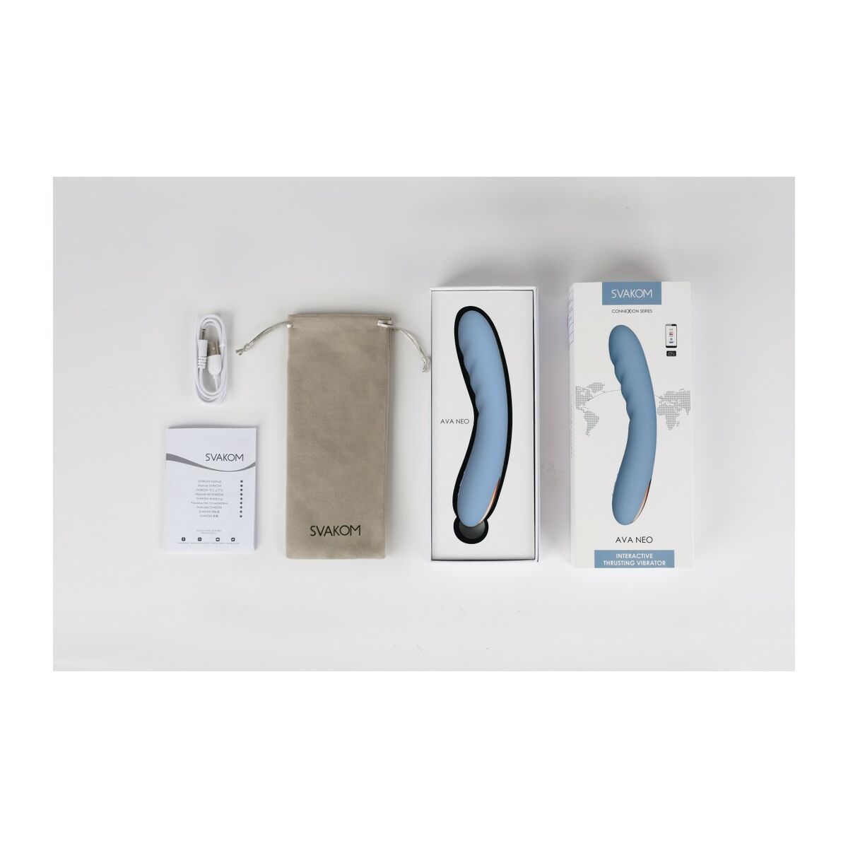 Vibrátor na bod G Svakom Modrý