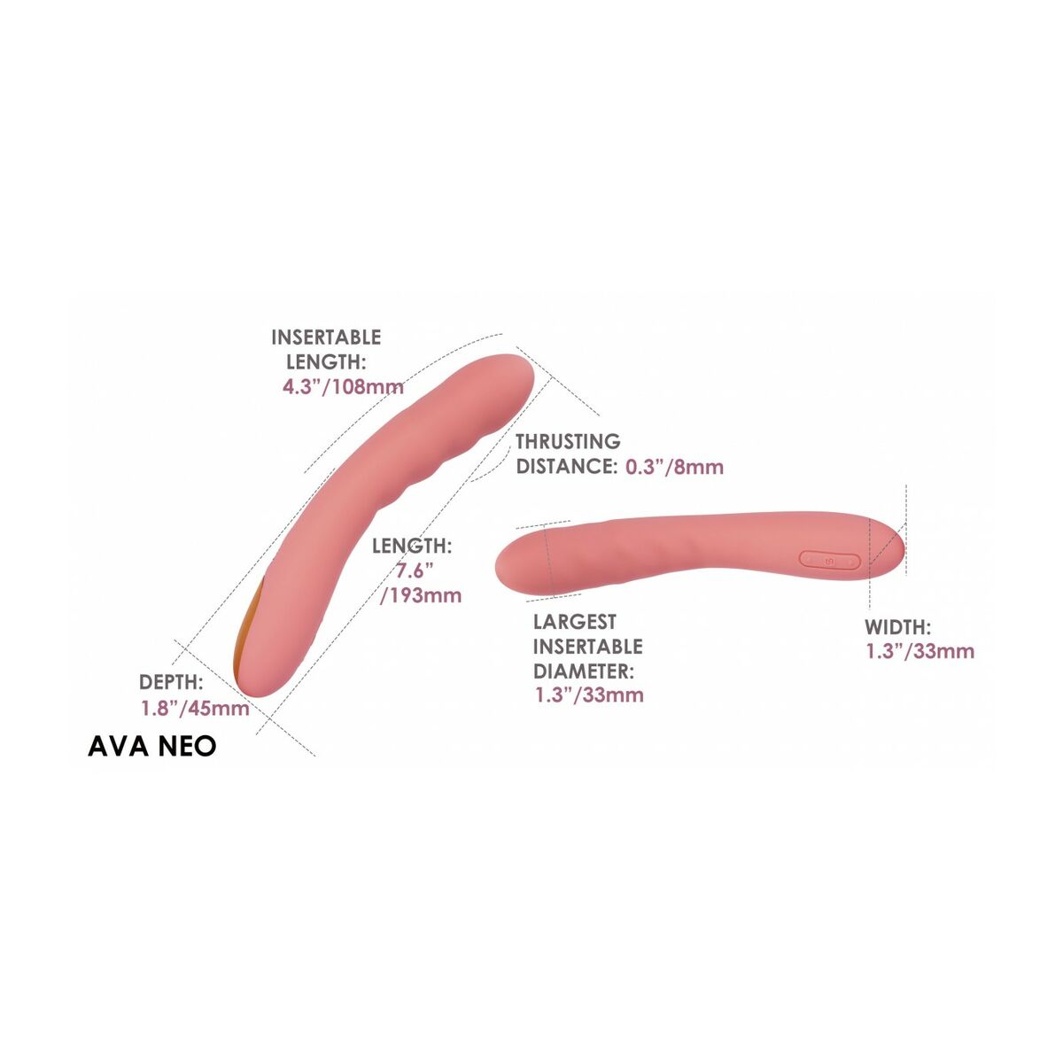 Vibrátor na bod G Svakom Růžový broskev