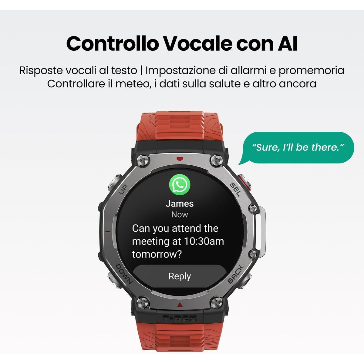 Smartwatch Amazfit T-REX 3 Red 1,5" 47 mm