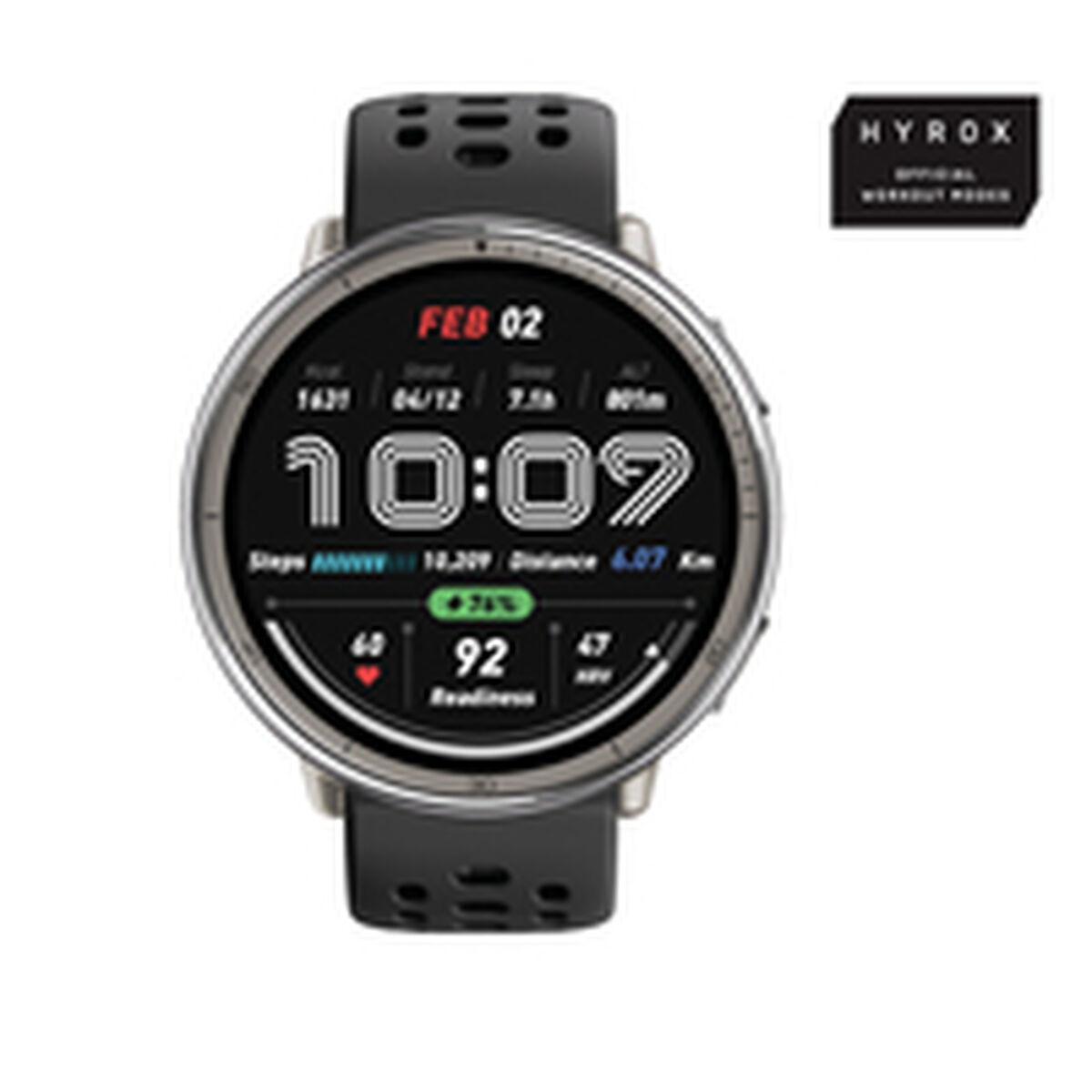 Image de Smartwatch Amazfit Active 2 Black Silver Ø 44 mm