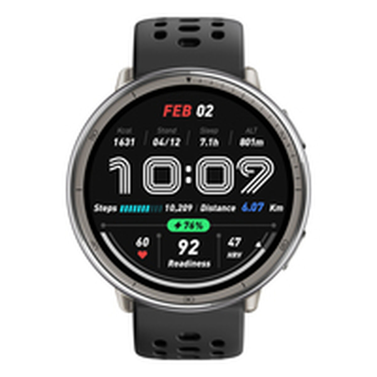 Image de Smartwatch Amazfit Active 2 Black Silver Ø 44 mm