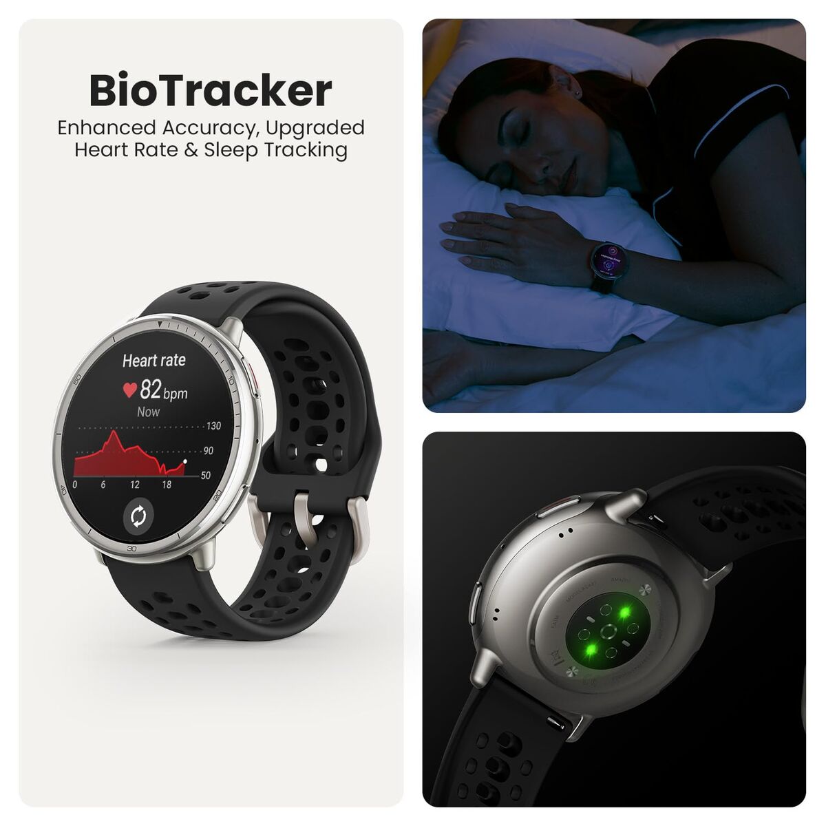 Image de Smartwatch Amazfit Active 2 Black Silver Ø 44 mm