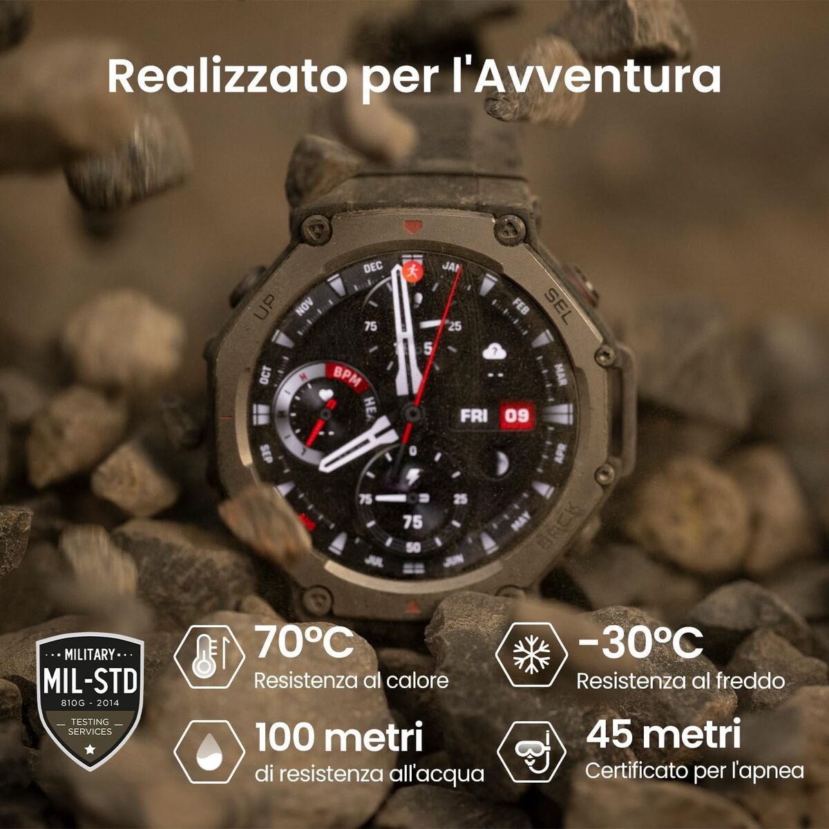 Smartwatch Amazfit T-Rex 3 Grey 1,5"