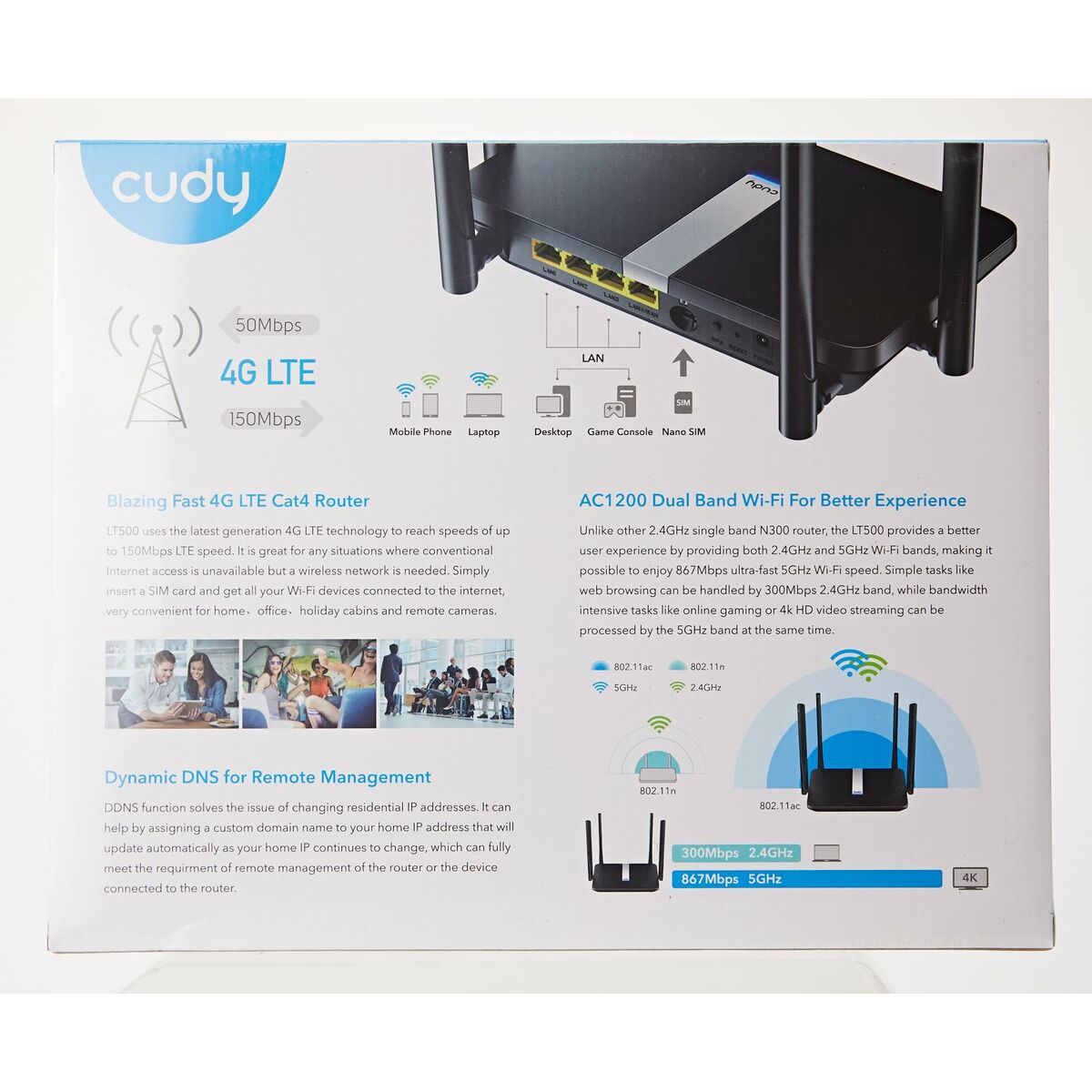 Afbeeldingen van Router Cudy LT500_EU