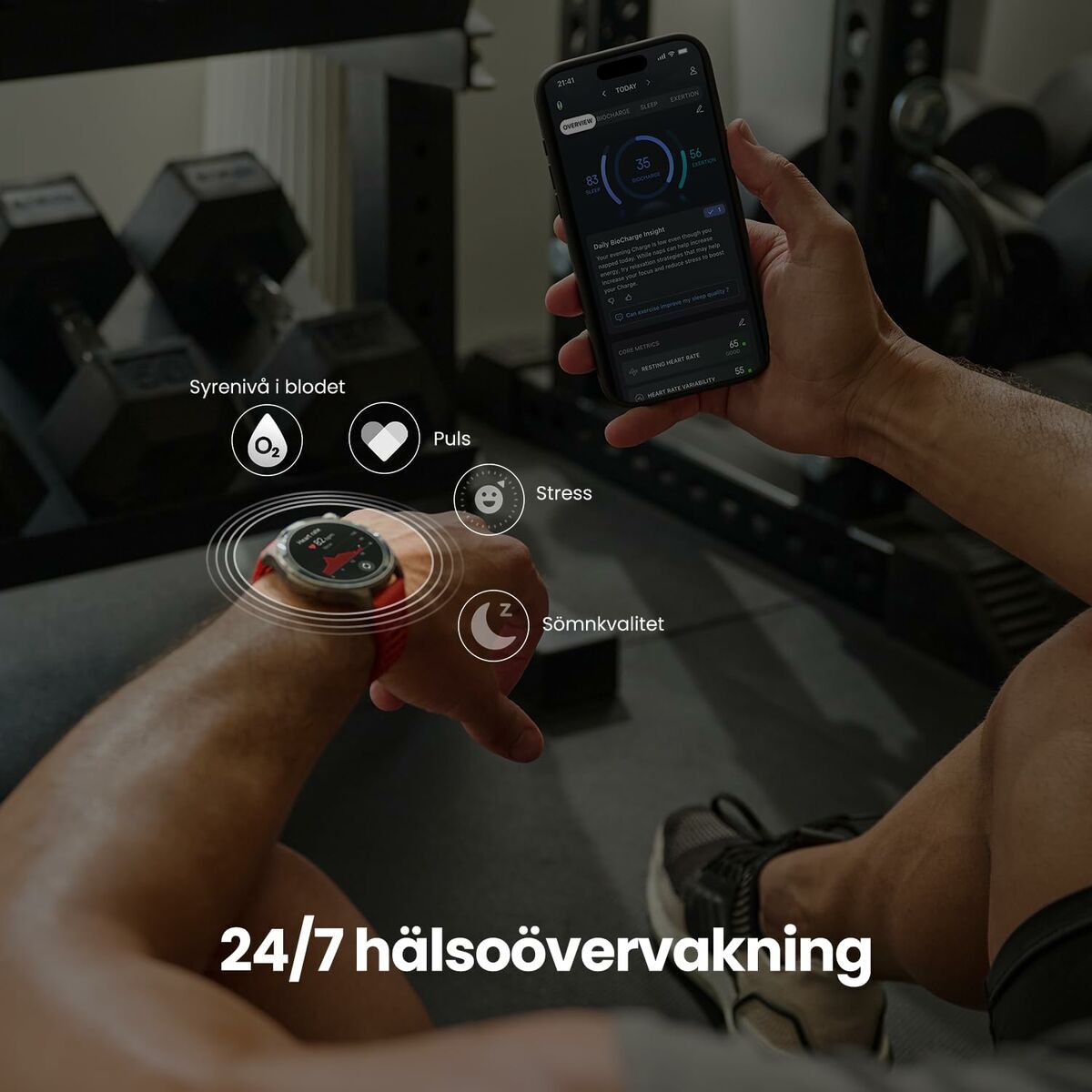 Išmanusis laikrodis Amazfit Balance 2 Juoda 1,5"