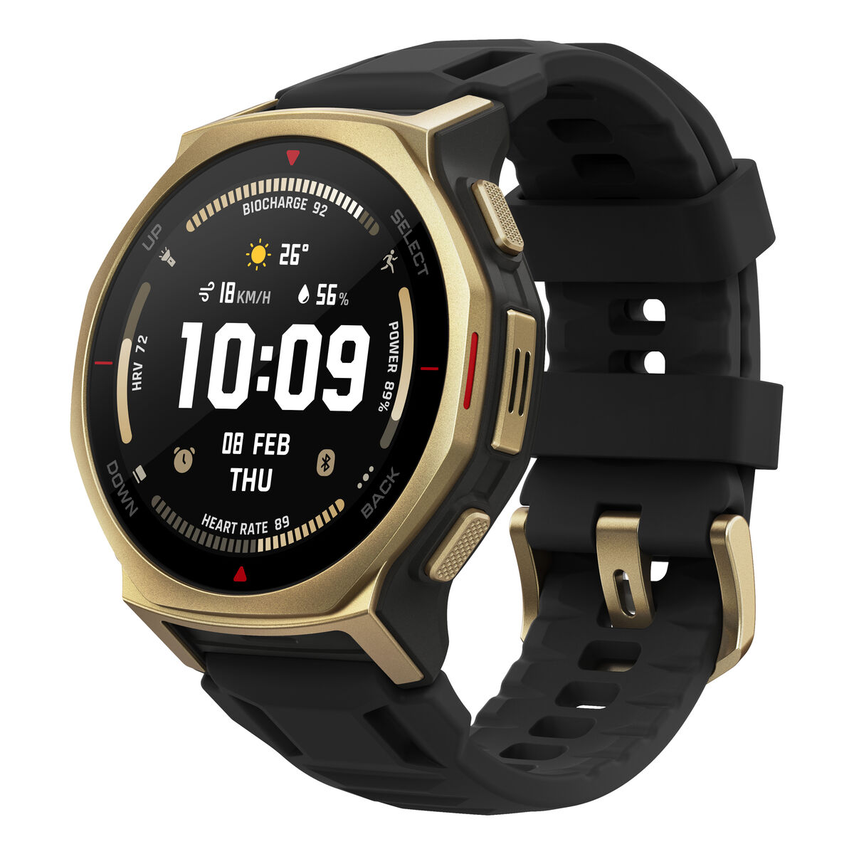 Imagen de Smartwatch Amazfit W2548GL1N Black Golden Ø 44 mm