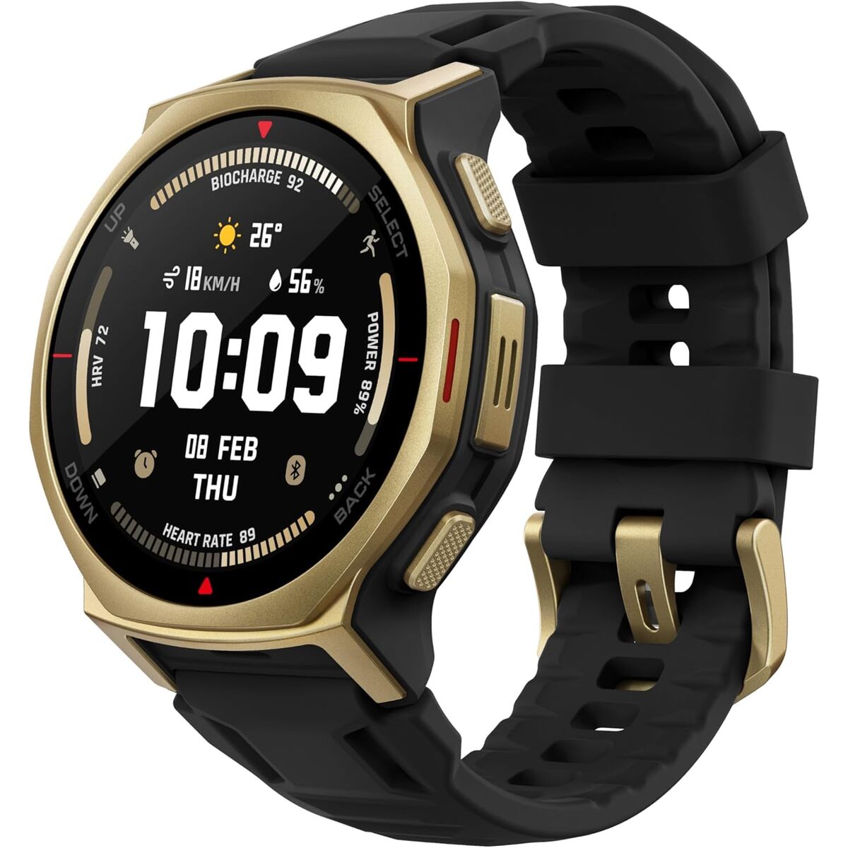 Imagen de Smartwatch Amazfit W2548GL1N Black Golden Ø 44 mm
