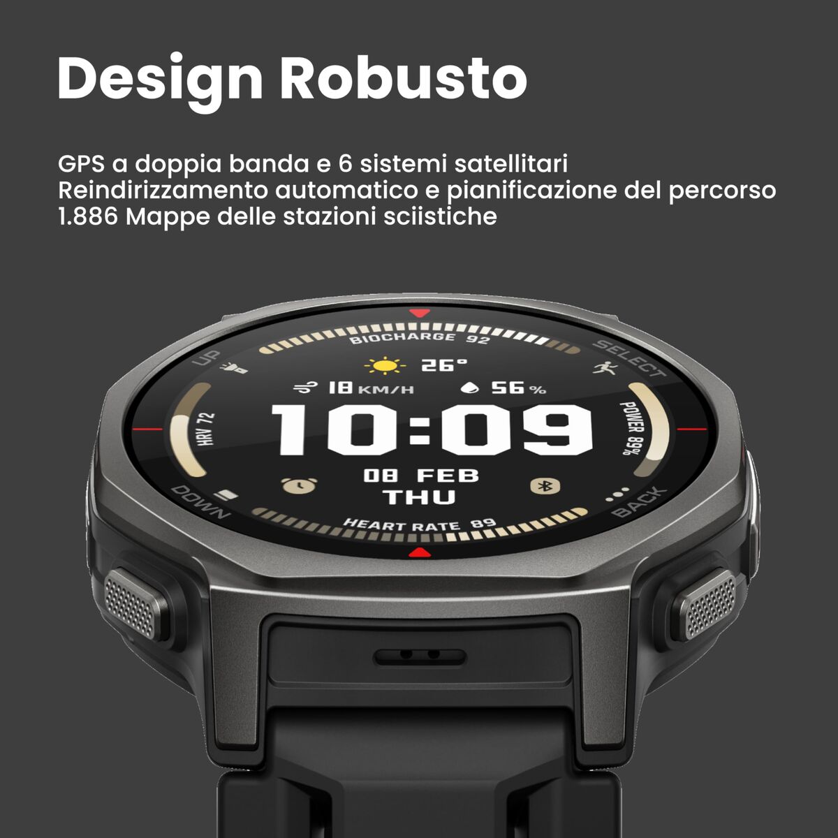 Bild von Smartwatch Amazfit T-REX 3PRO 44MM Black 1,32" Ø 44 mm