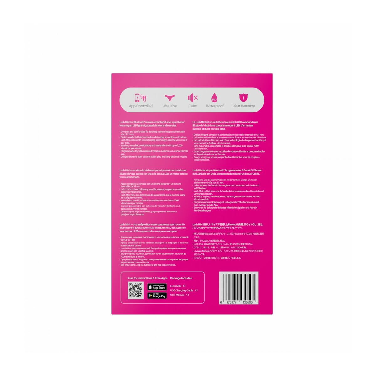 Vibrátor na bod G Lovense LUSH 4