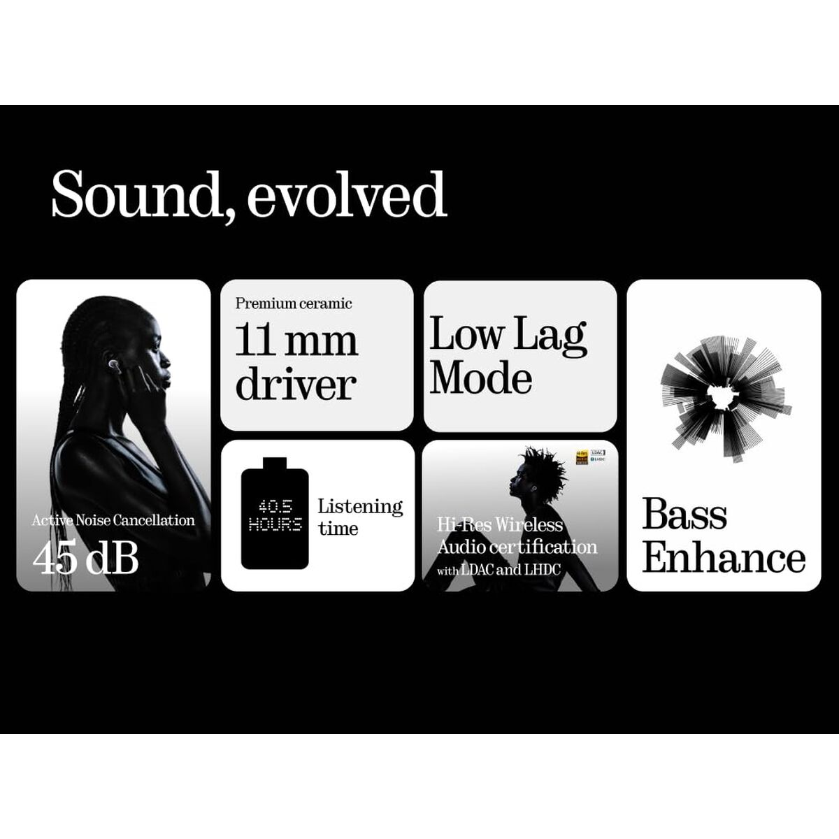 Picture of Headphones with Microphone Nothing A10600061 Black