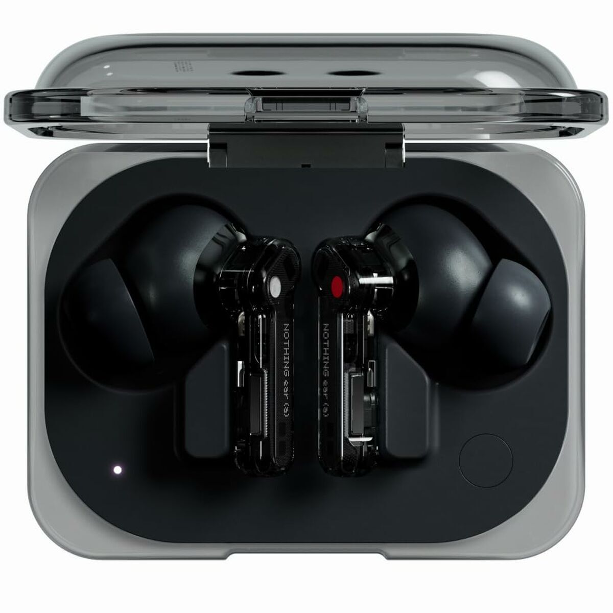 Headphones with Microphone Nothing A0052655 Black Transparent