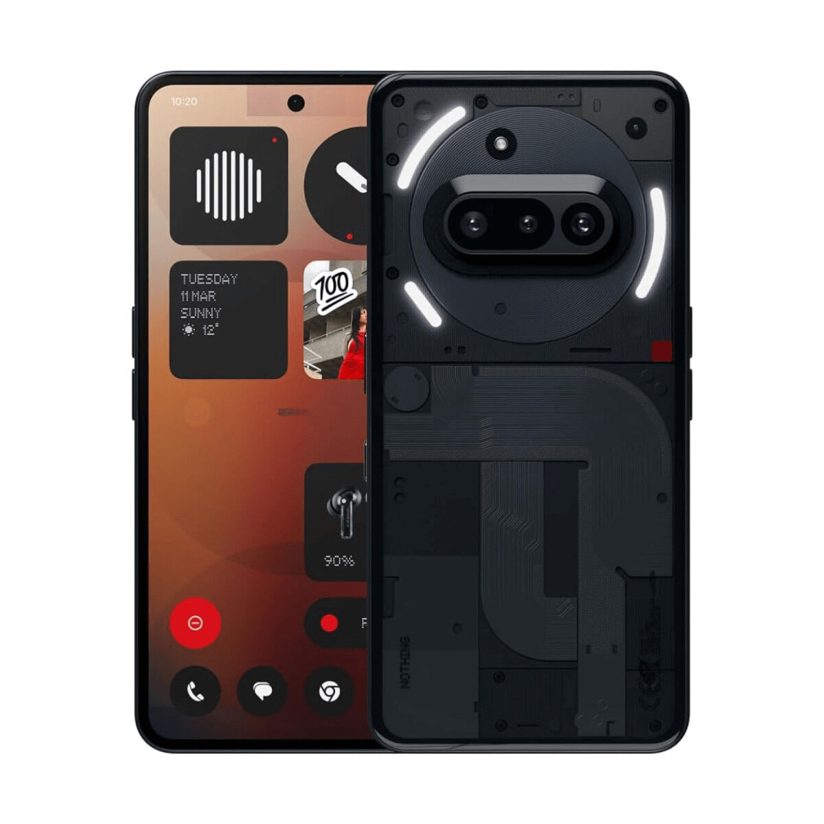 Smartphone Nothing Phone 3a 5G Octa Core 12 GB RAM 256 GB Noir 6,67