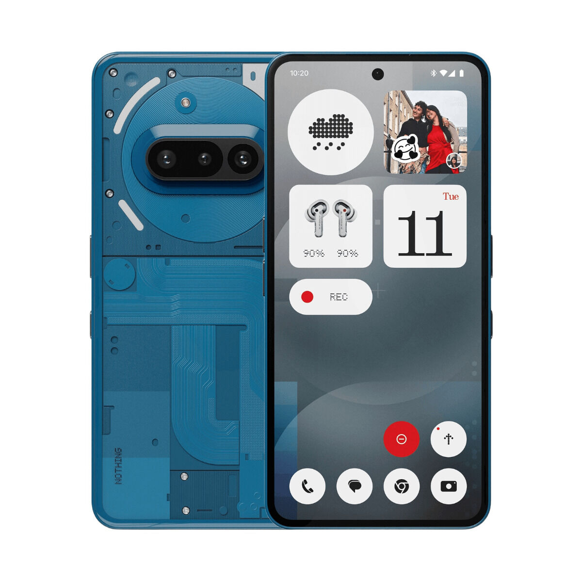 Smartphone Nothing Phone 3a 6,77" Octa Core Qualcomm Snapdragon 7 Gen 3 12 GB RAM 256 GB Blue