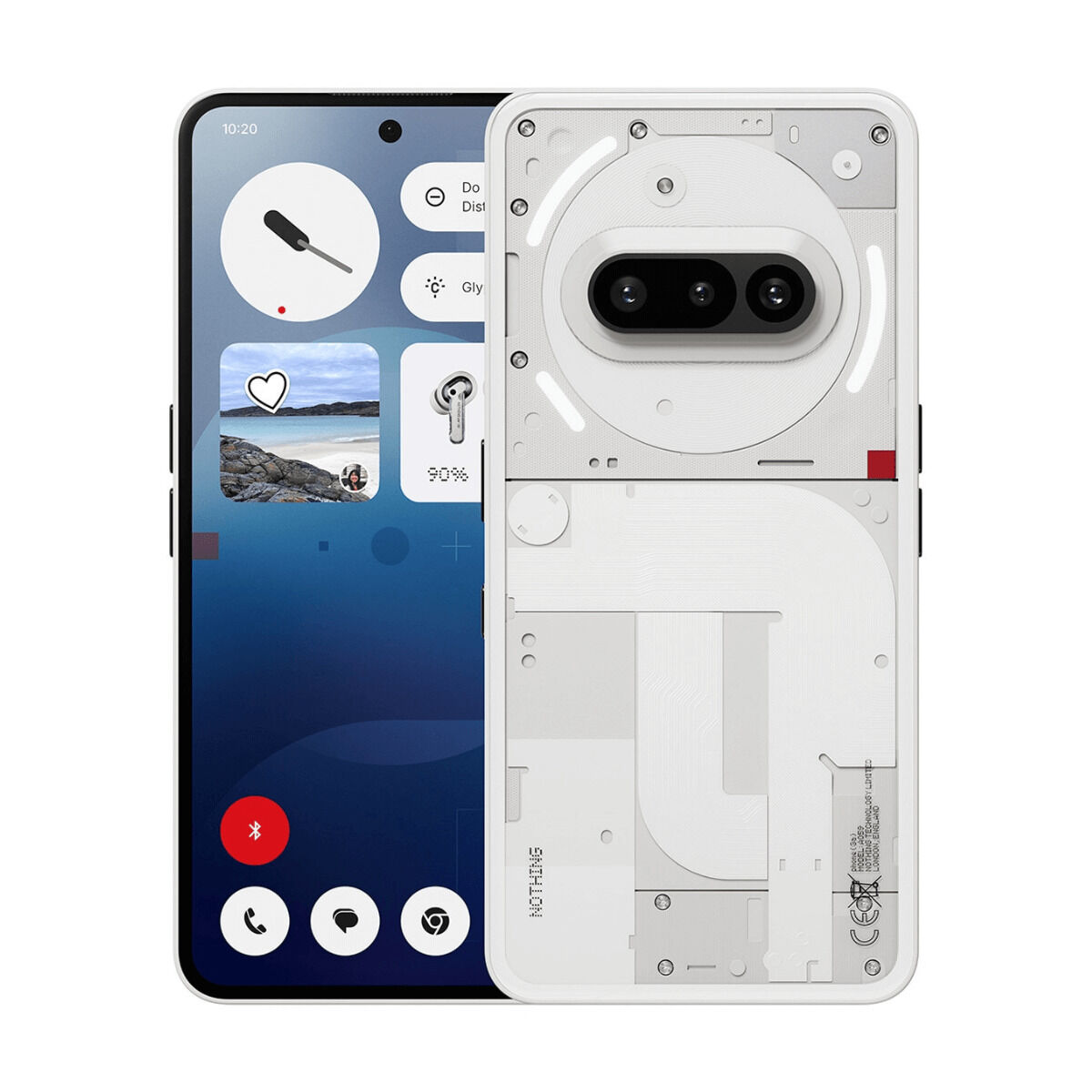 Smartphone Nothing Phone 3a 5G Octa Core 8 GB RAM 128 GB Blanc 6,67