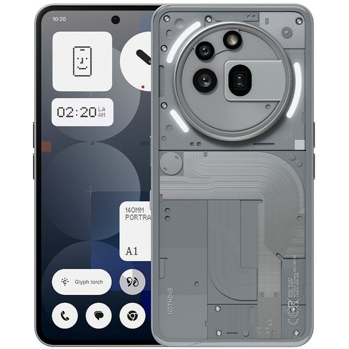 Smartphone Nothing phone Phone (3a) 8 GB RAM 256 GB Gris