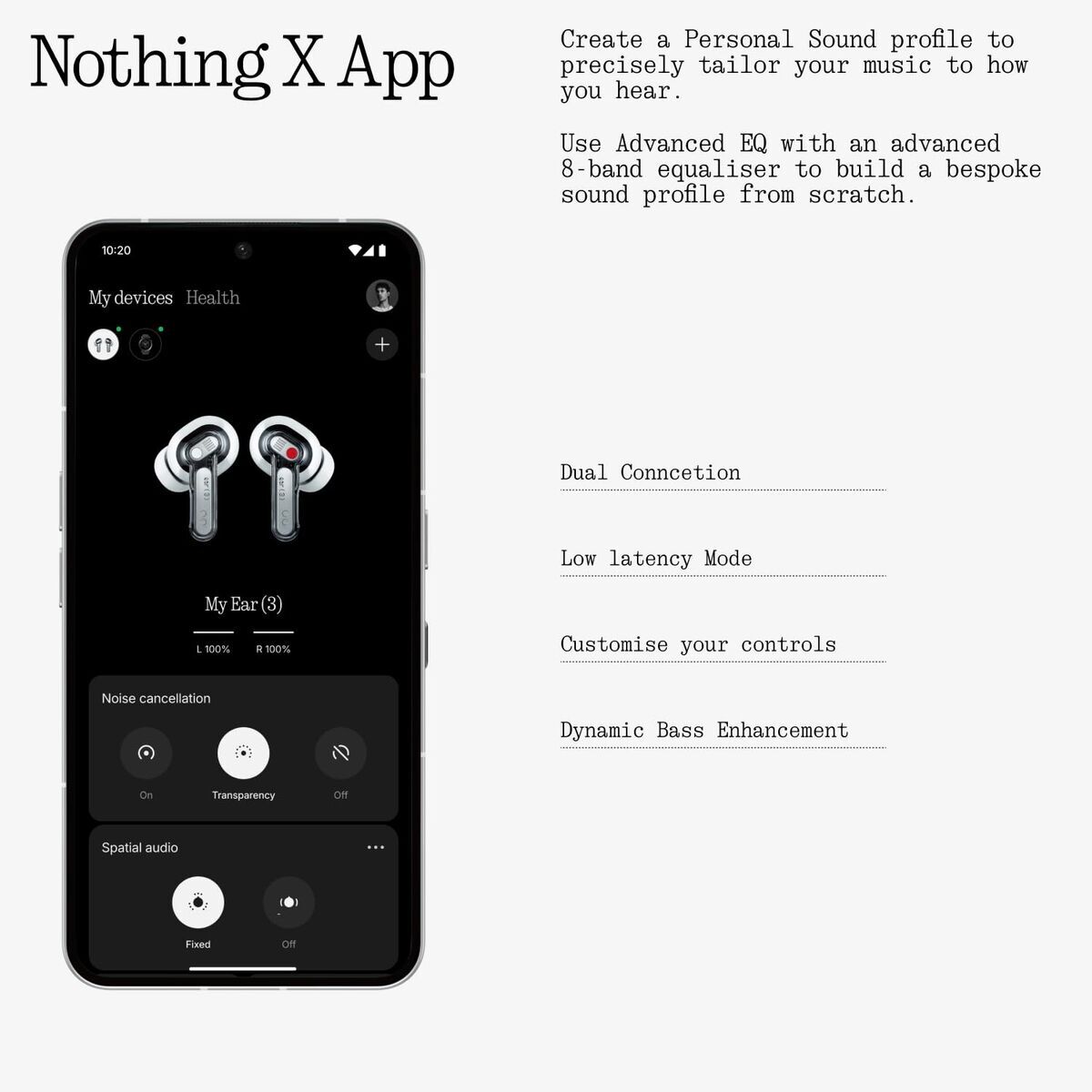 Headphones Nothing A10600121 Black