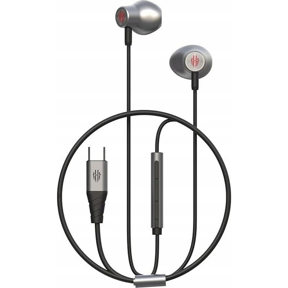 Image secondaire de Casques avec Microphone Redmagic WH4008/usbc Noir Gris