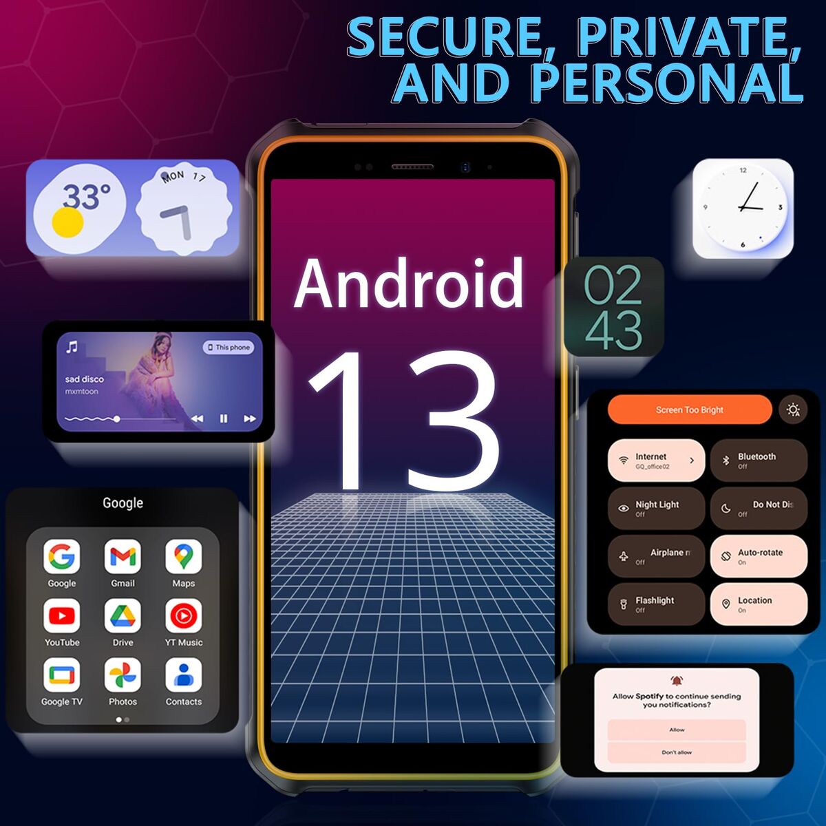 Bild von Smartphone Ulefone ARMOR 33 12 GB RAM 512 GB Black