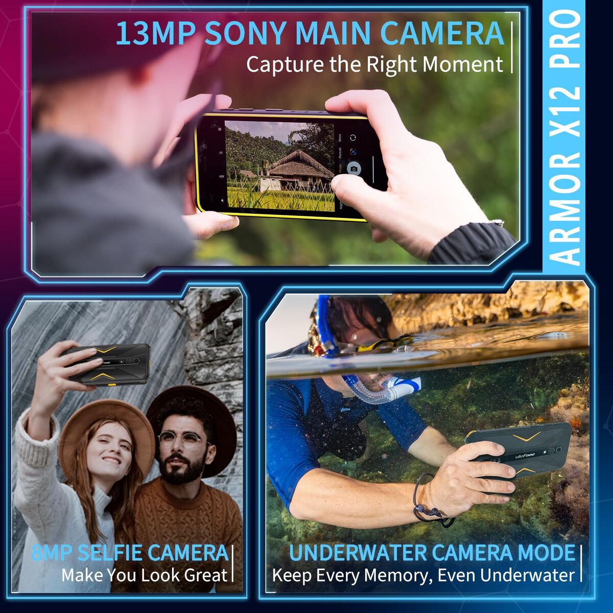 Bild von Smartphone Ulefone ARMOR 33 12 GB RAM 512 GB Black