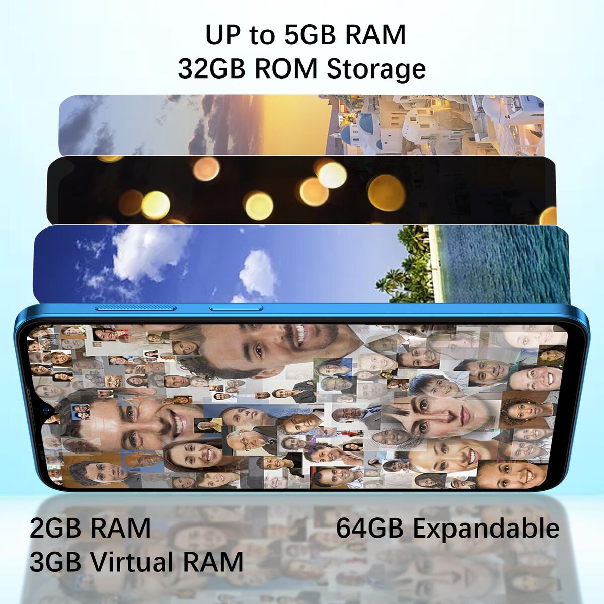 Picture of Smartphone Ulefone RUGKING 3 PRO 6,56" Unisoc ums9230 8 GB LPDDR4x 128 GB Green