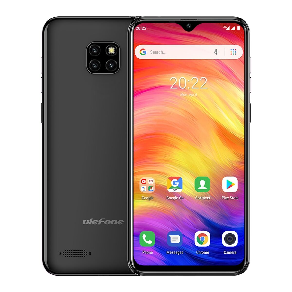 Bild von Smartphone Ulefone ARMOR 34 6,95" MediaTek Dimensity 9000 16 GB RAM 512 GB Black Midnight black