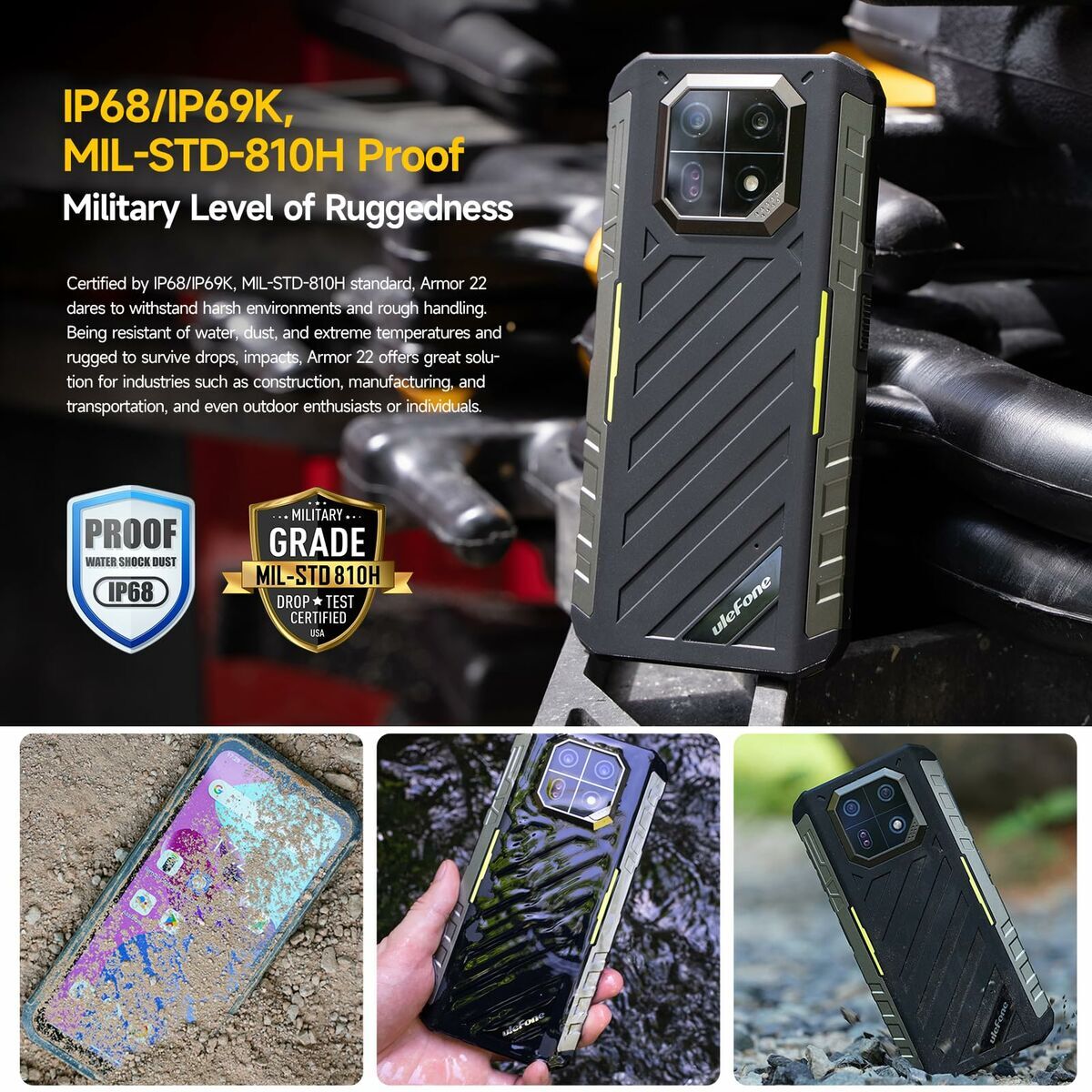 Bild von Smartphone Ulefone ARMOR X32 16 GB RAM 256 GB Black