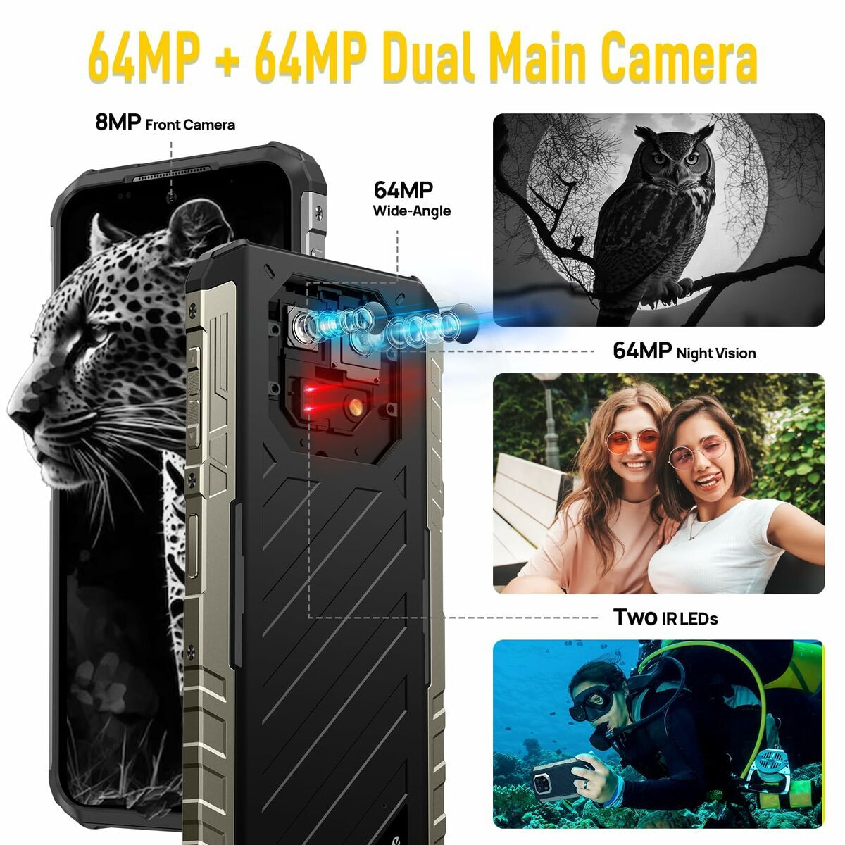 Bild von Smartphone Ulefone ARMOR X32 16 GB RAM 256 GB Black