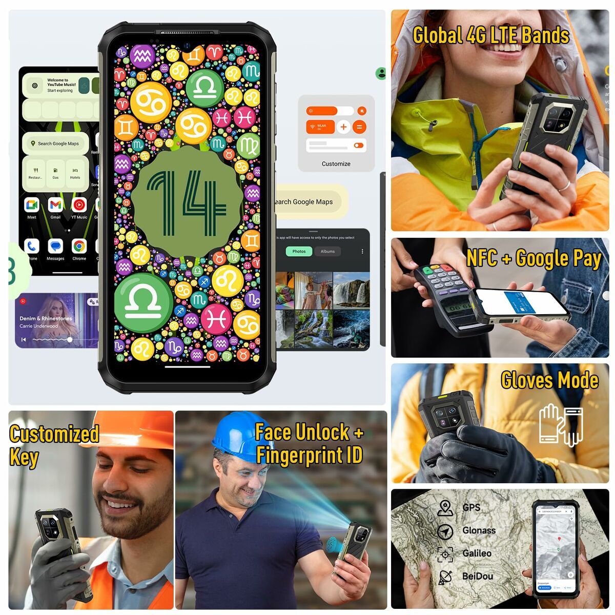 Išmanusis Telefonas Ulefone ARMOR X32 16 GB RAM 256 GB Juoda