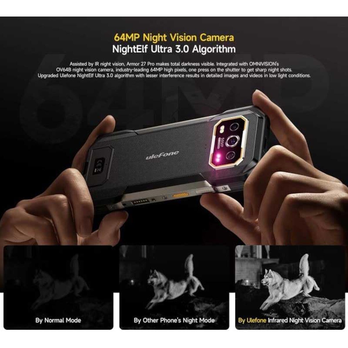 Bild von Smartphone Ulefone ARMOR 27 PRO 6,78" 12 GB RAM 256 GB Black