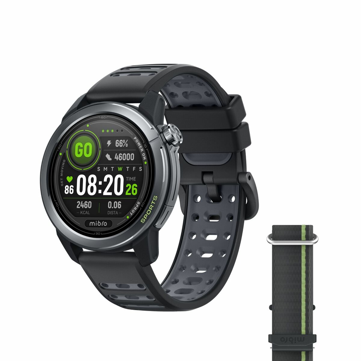 Afbeeldingen van Smartwatch Mibro Mibro GS Active 2 Black 1,32" 46 mm