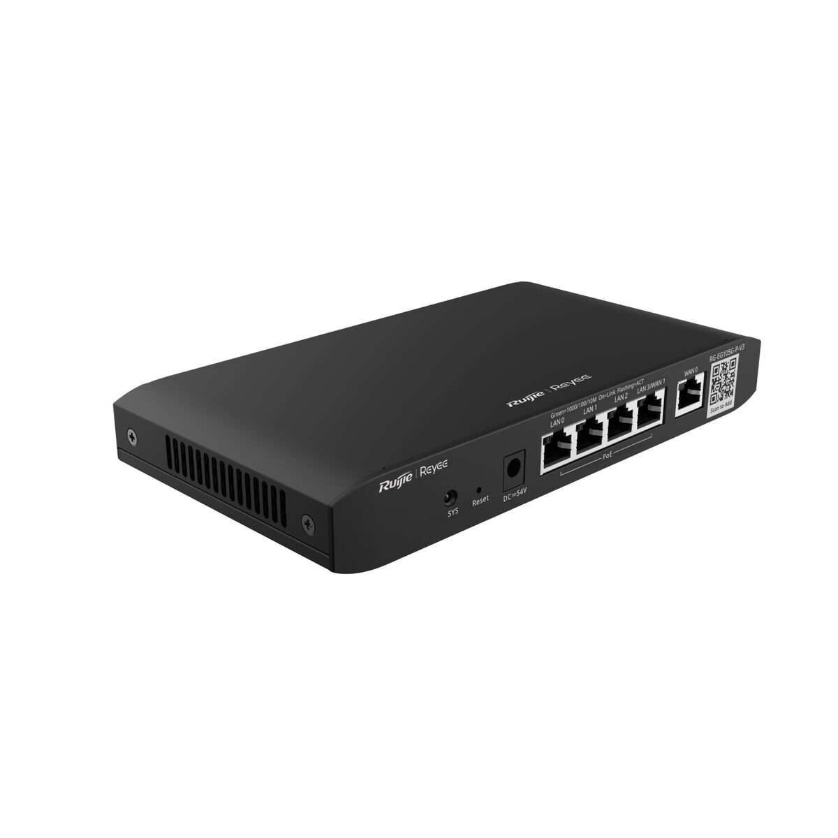 Afbeeldingen van Router Ruijie RG-EG105G-P-V3 Black RJ45 Ethernet LAN PoE x 1