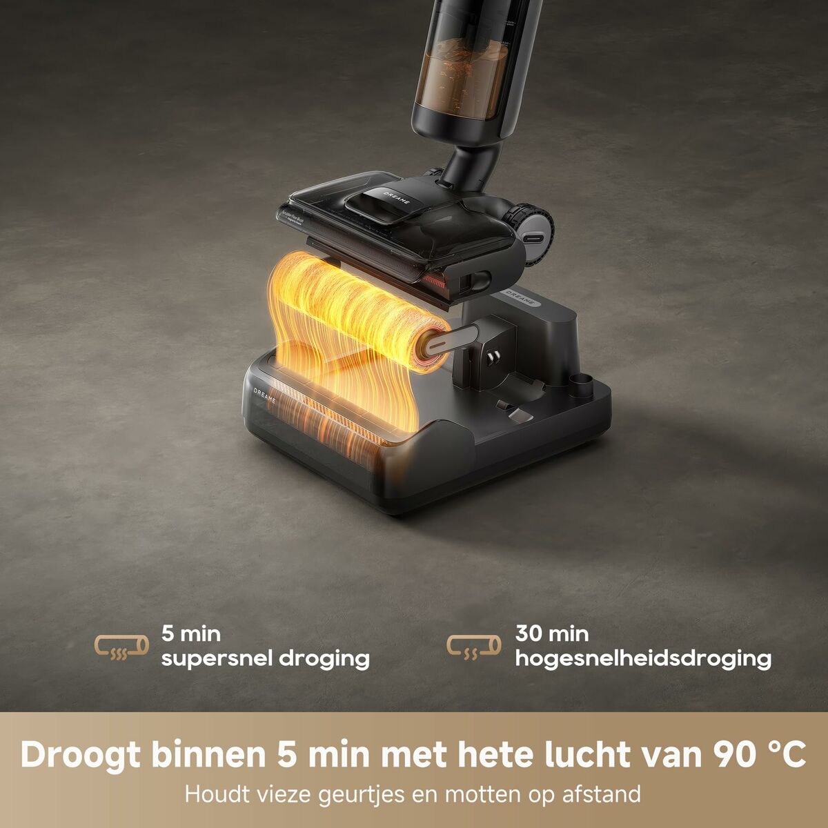 Dreame Steelstofzuiger H12 Pro FlexReach 400 W accu zelfreinigend zwart