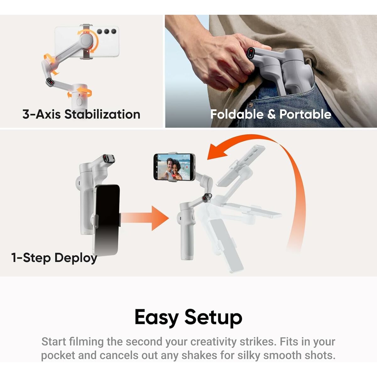 Afbeeldingen van Stabiliser for Support Insta360 CINSABQA_FLOW2LITE12