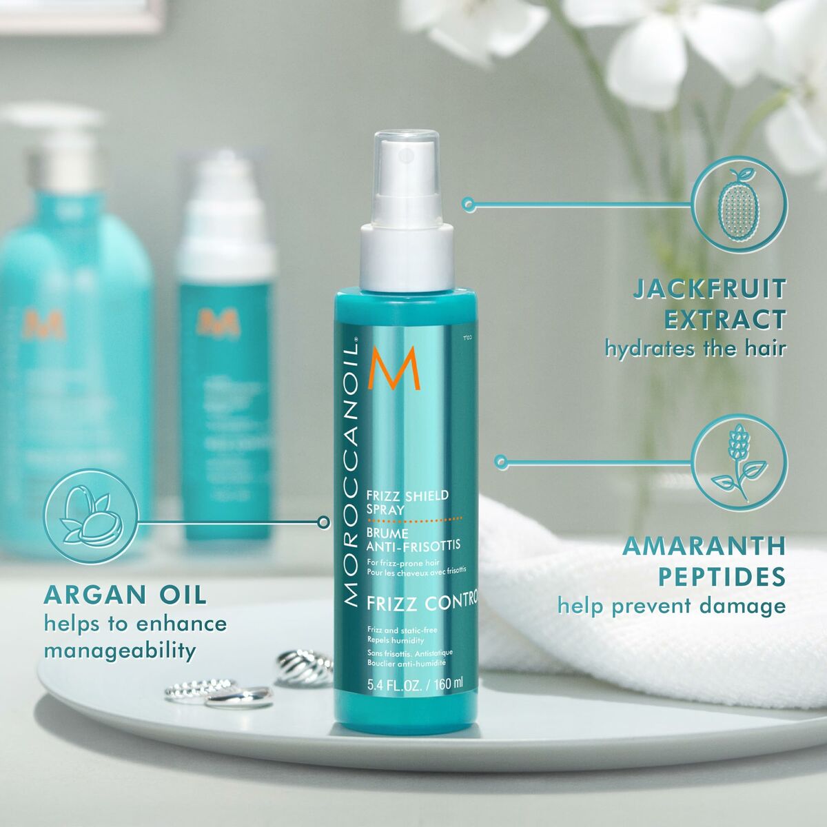 Image secondaire de Peignoir de bain Moroccanoil Cheveux normaux