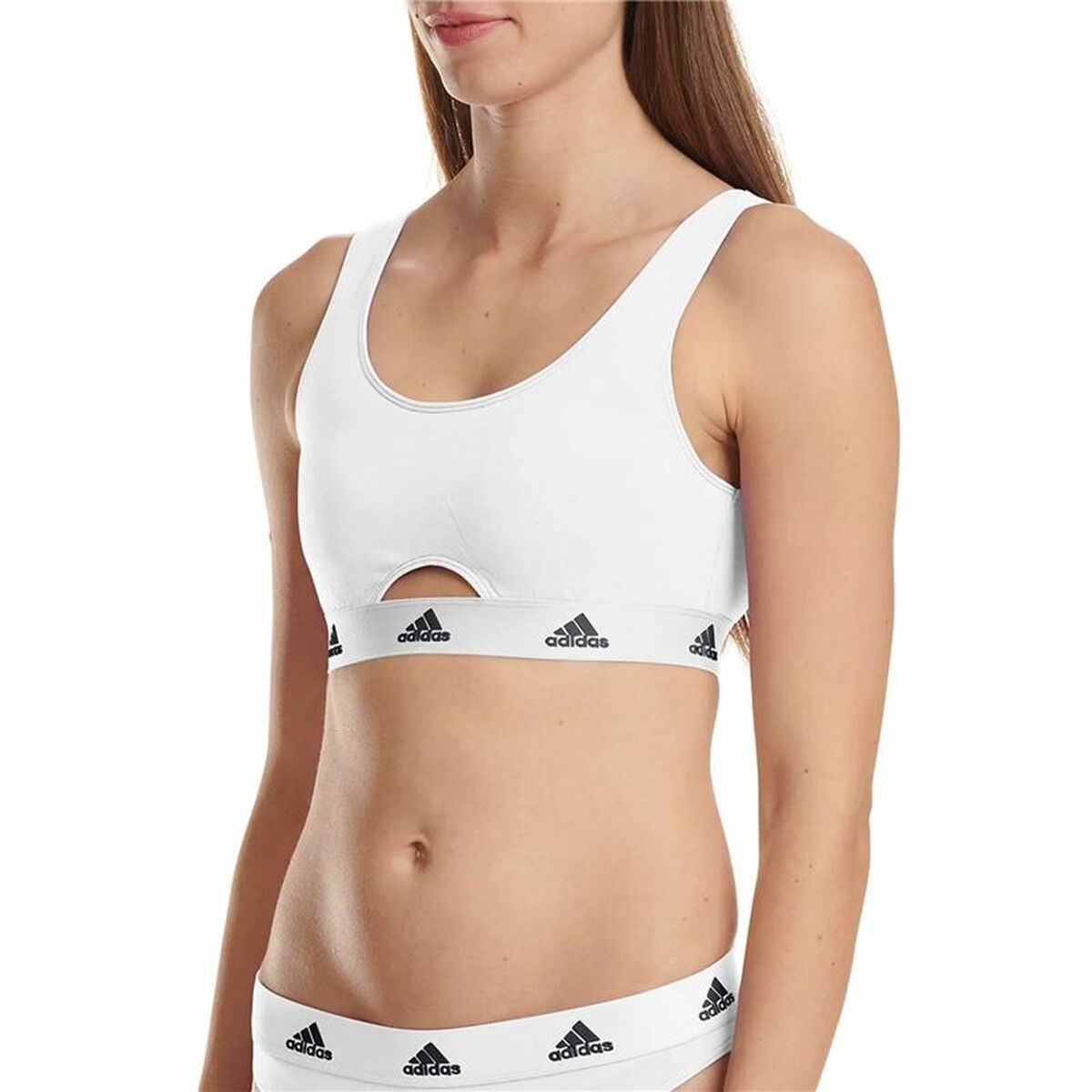 Sportbeha Adidas Active Comfort Cotton Wit