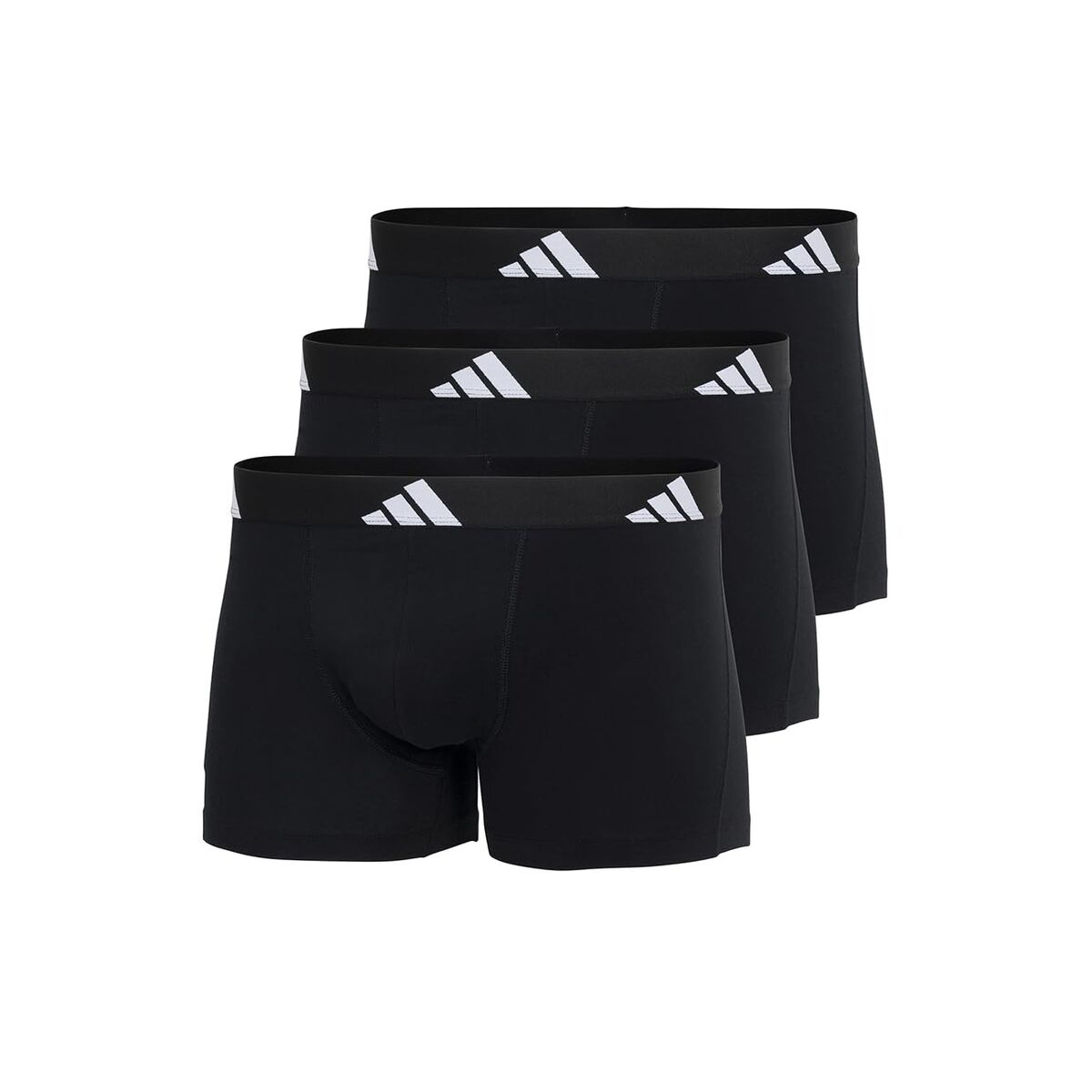 Heren Boxer Shorts Adidas Active Flex Zwart 3 Onderdelen