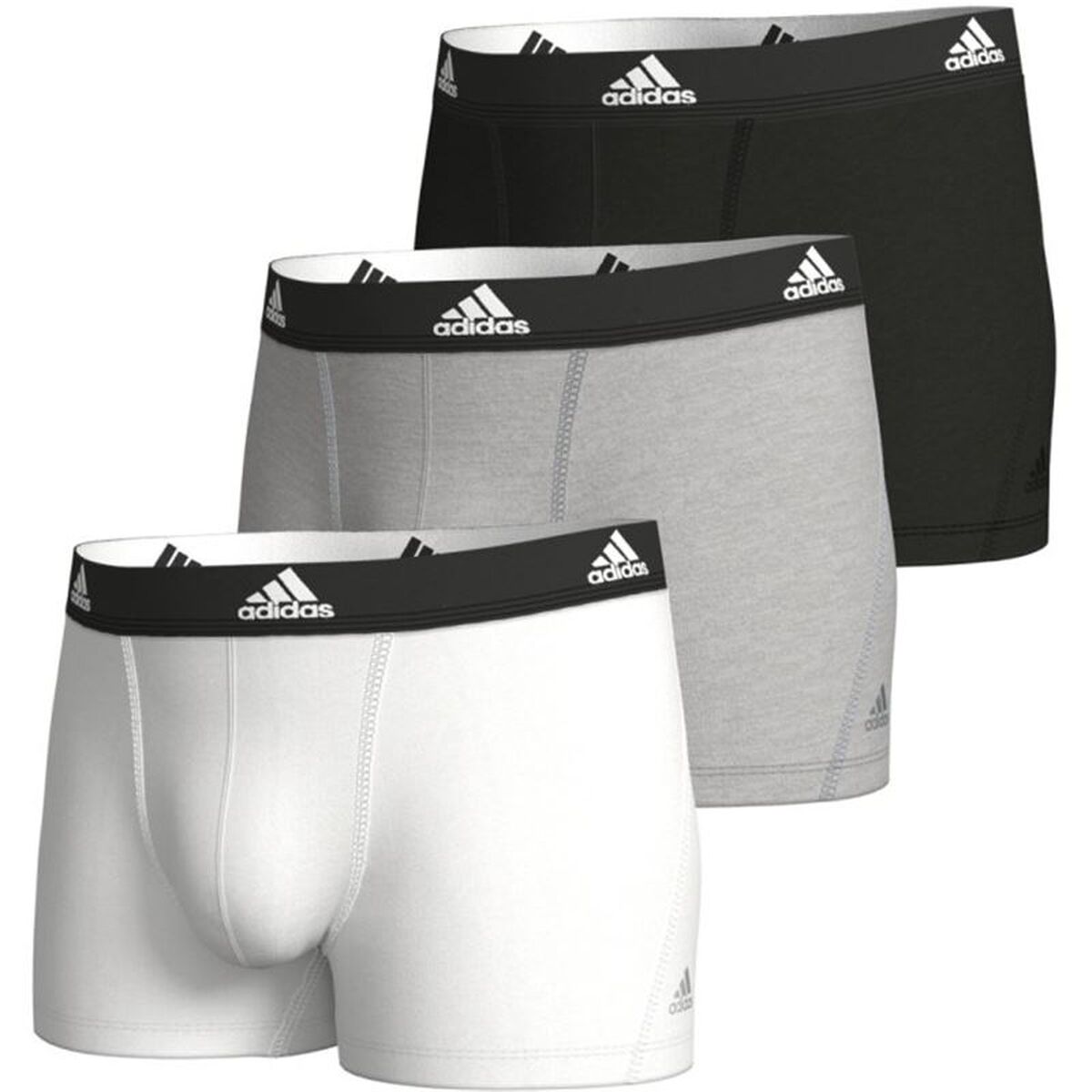 Heren Boxer Shorts Adidas Active Flex Wit 3 Onderdelen