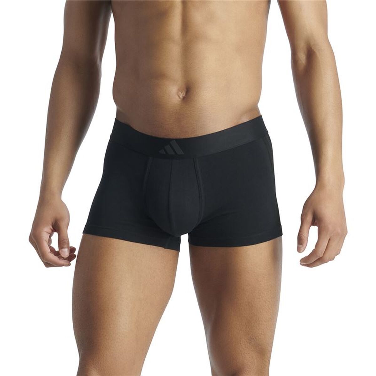Heren Boxer Shorts Adidas Trunk Low Rise 3 Stripes Blauw 2 Onderdelen