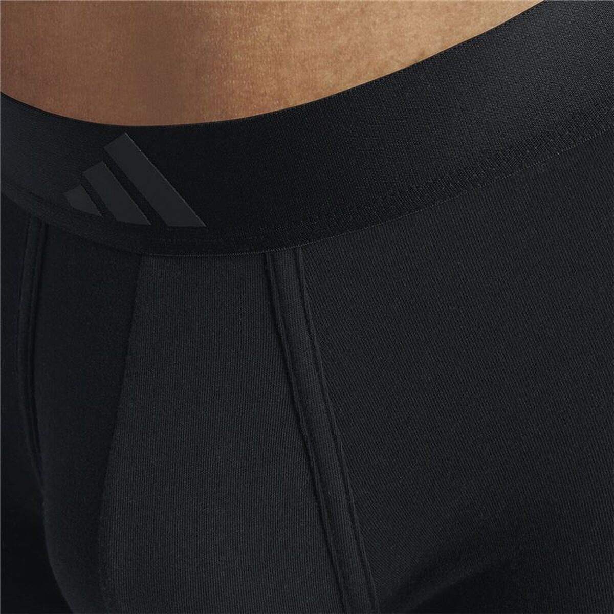 Heren Boxer Shorts Adidas Trunk Low Rise 3 Stripes Blauw 2 Onderdelen