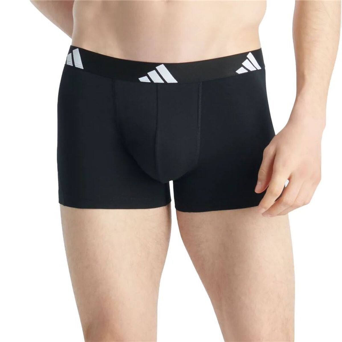 Heren Boxer Shorts Adidas Active Flex Cotton Zwart 2 Stuks