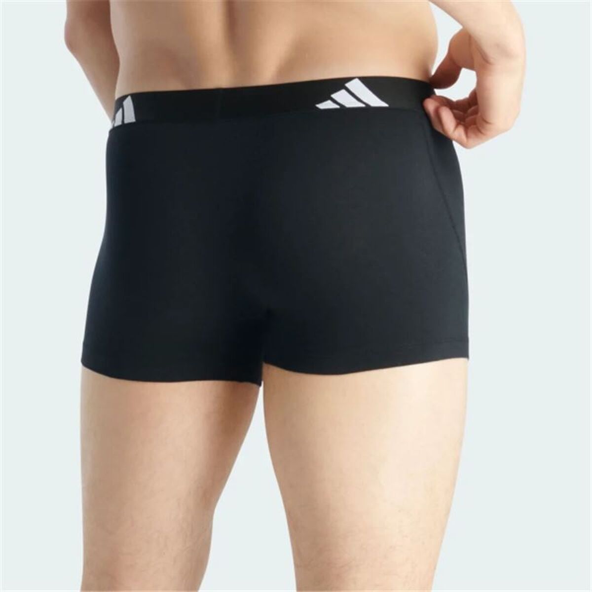Heren Boxer Shorts Adidas Active Flex Cotton Zwart 2 Stuks